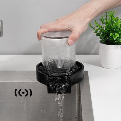 Nettoyeur automatique de gobelets à haute pression, pour évier de cuisine, lave-gobelet, pour la bière, le café, le thé au lait, nettoyeur de verre