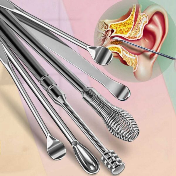 Nettoyeur de cérumen outil d'élimination du cérumen, cure-oreille, artefact de creusement, nettoyage des oreilles, dissolvant d'oreilles pour nettoyer votre Kit Gadgets